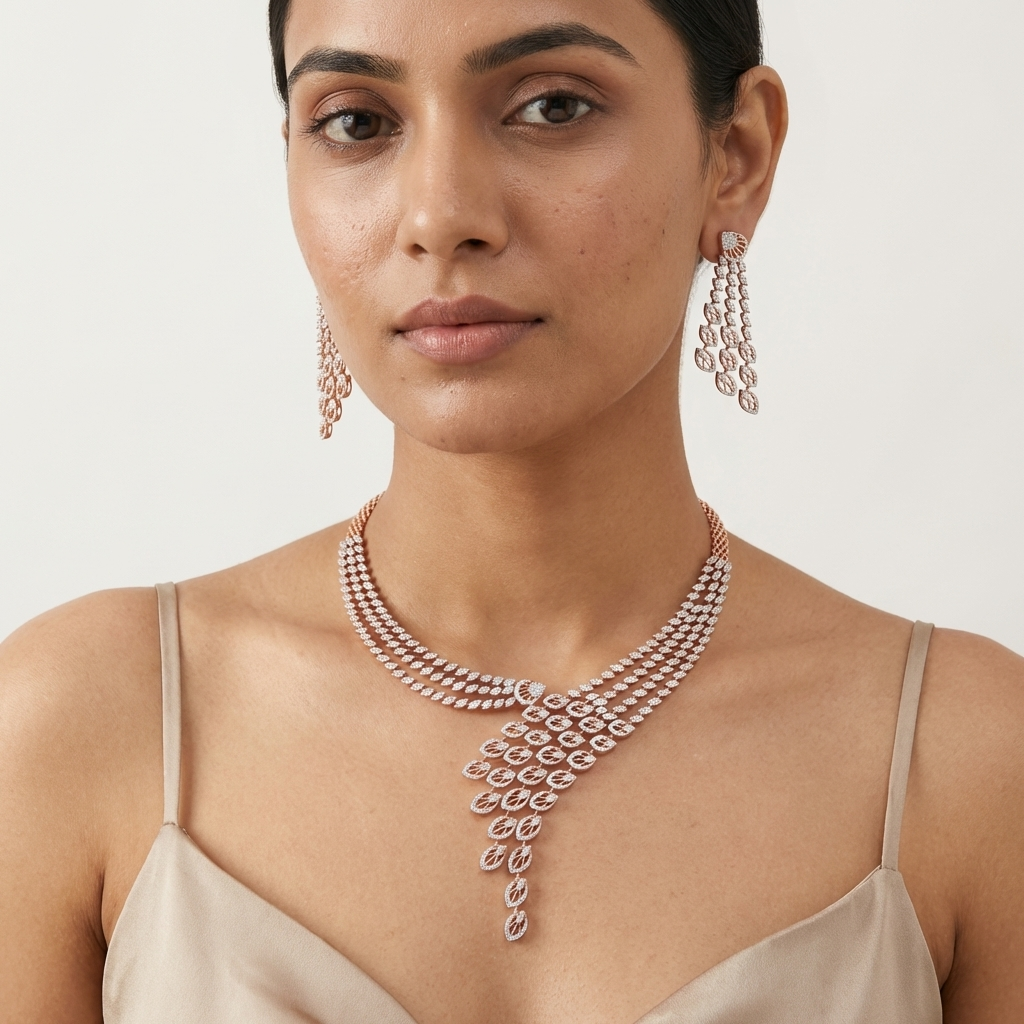 Grand Diamond Bridal Necklace Collection - 4