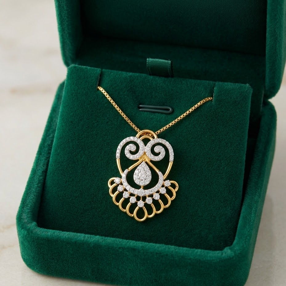 Dawnmist Diamond Pendant - 3