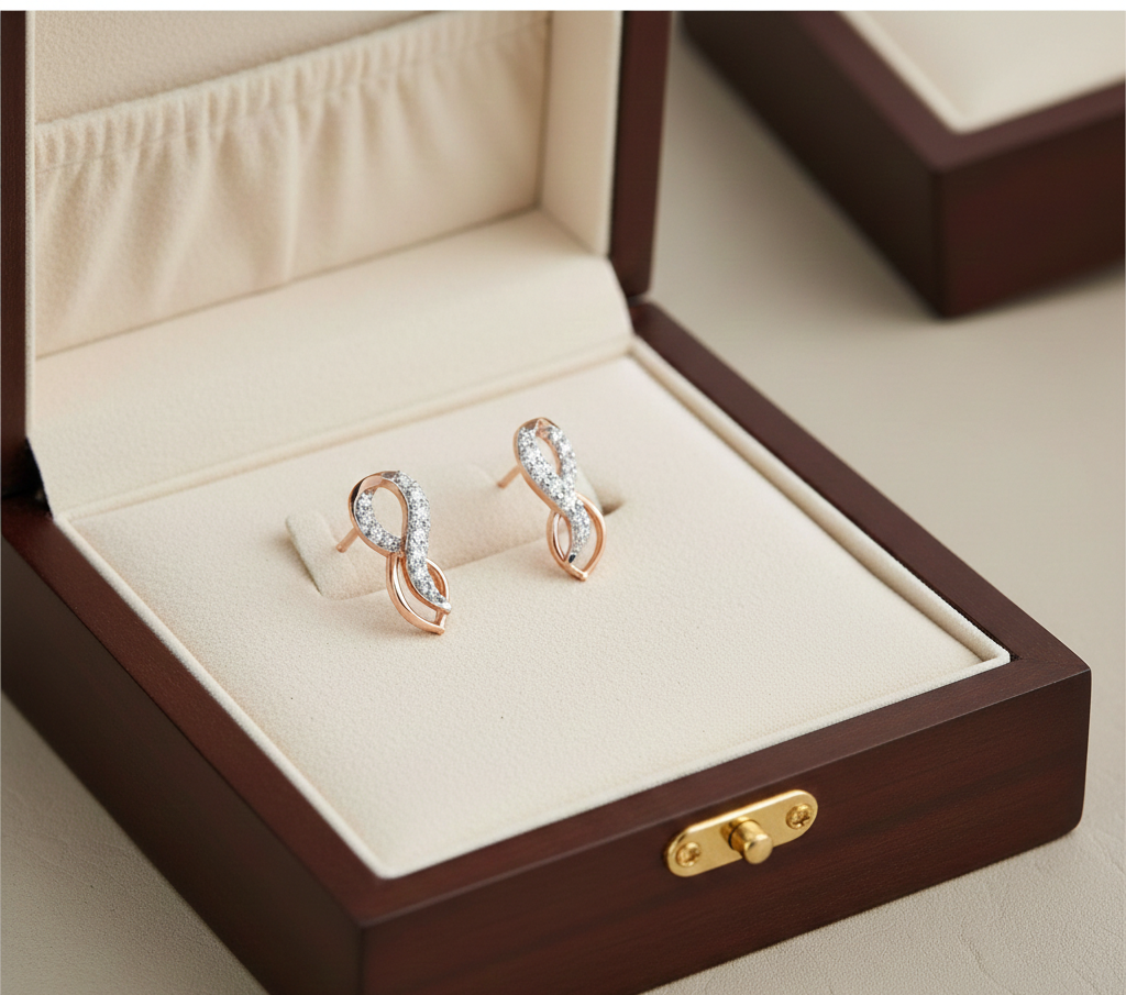 Dainty Diamond Stud Earrings