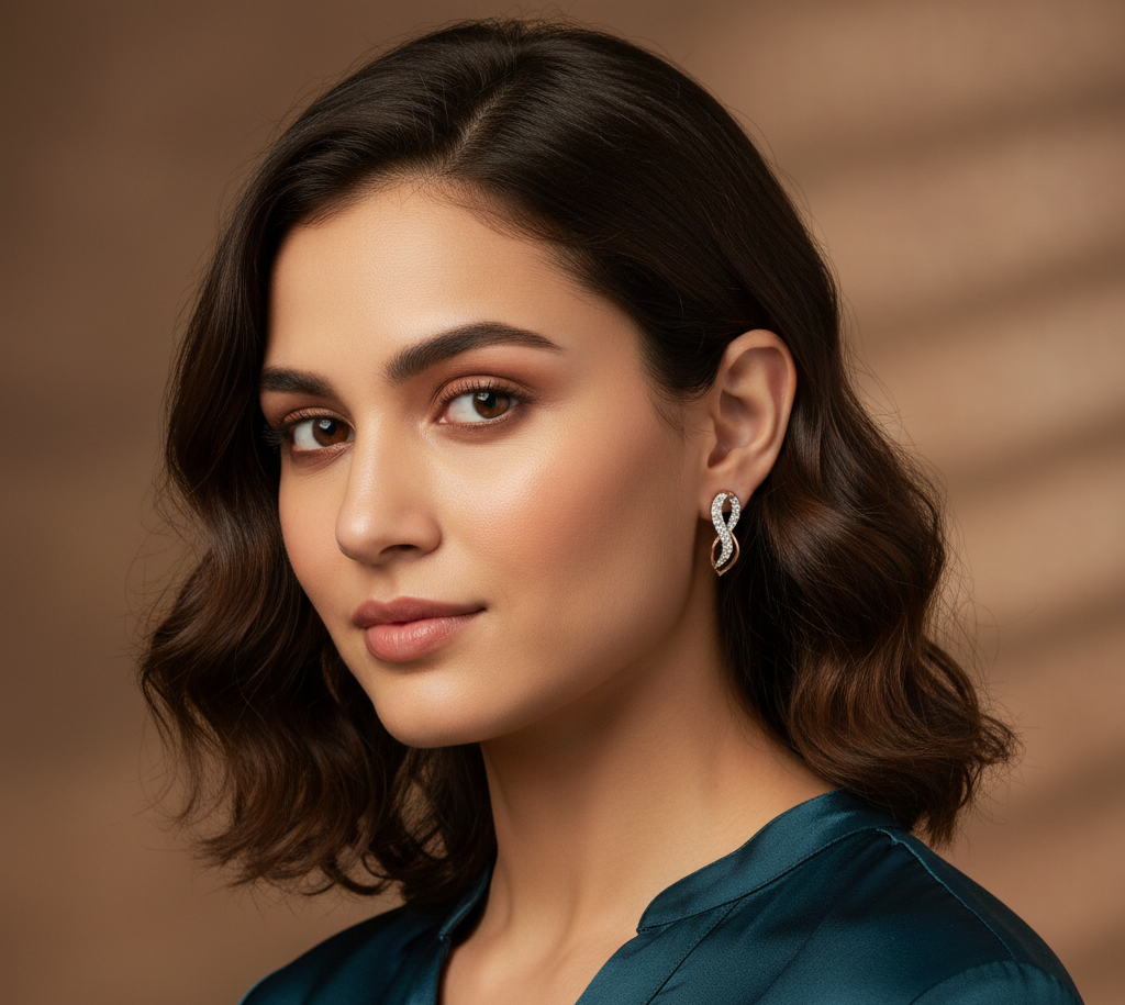 Dainty Diamond Stud Earrings