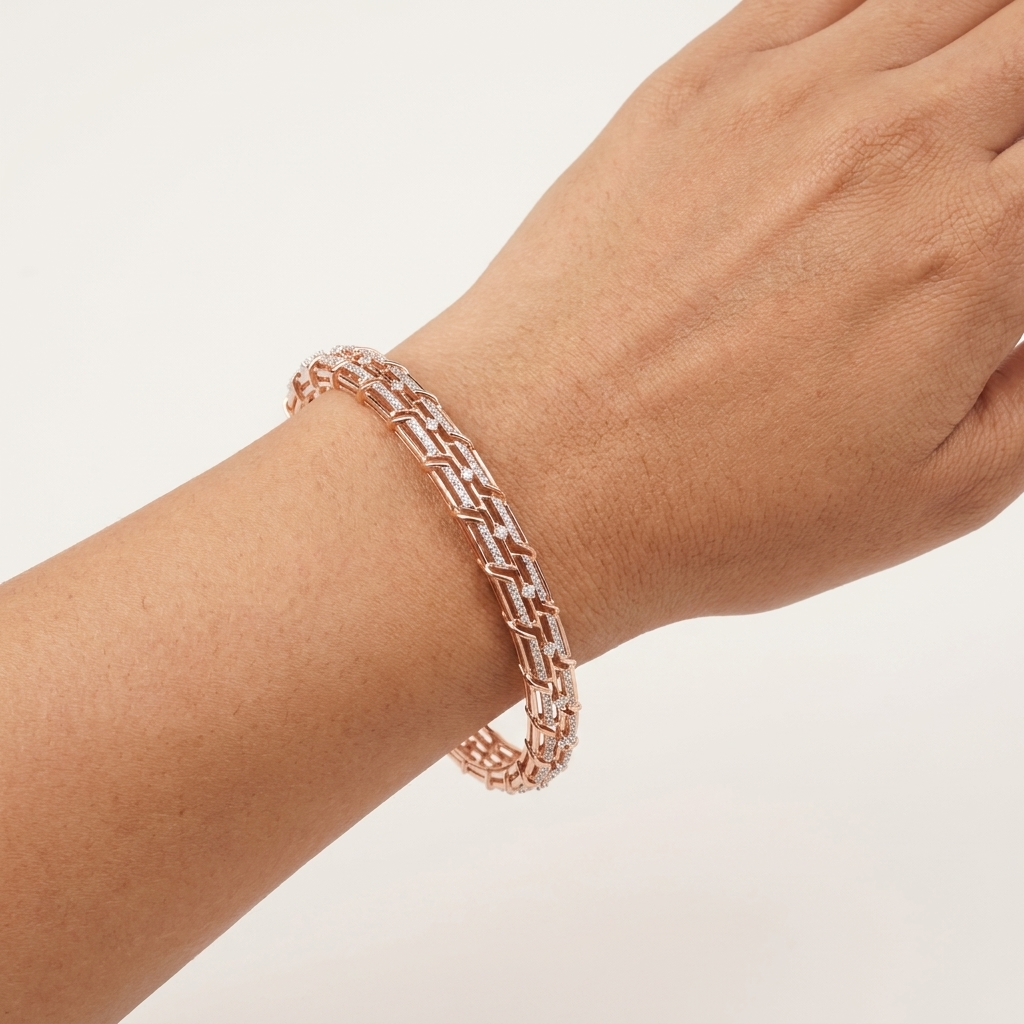 Premium Designer Diamond Bangles - 3