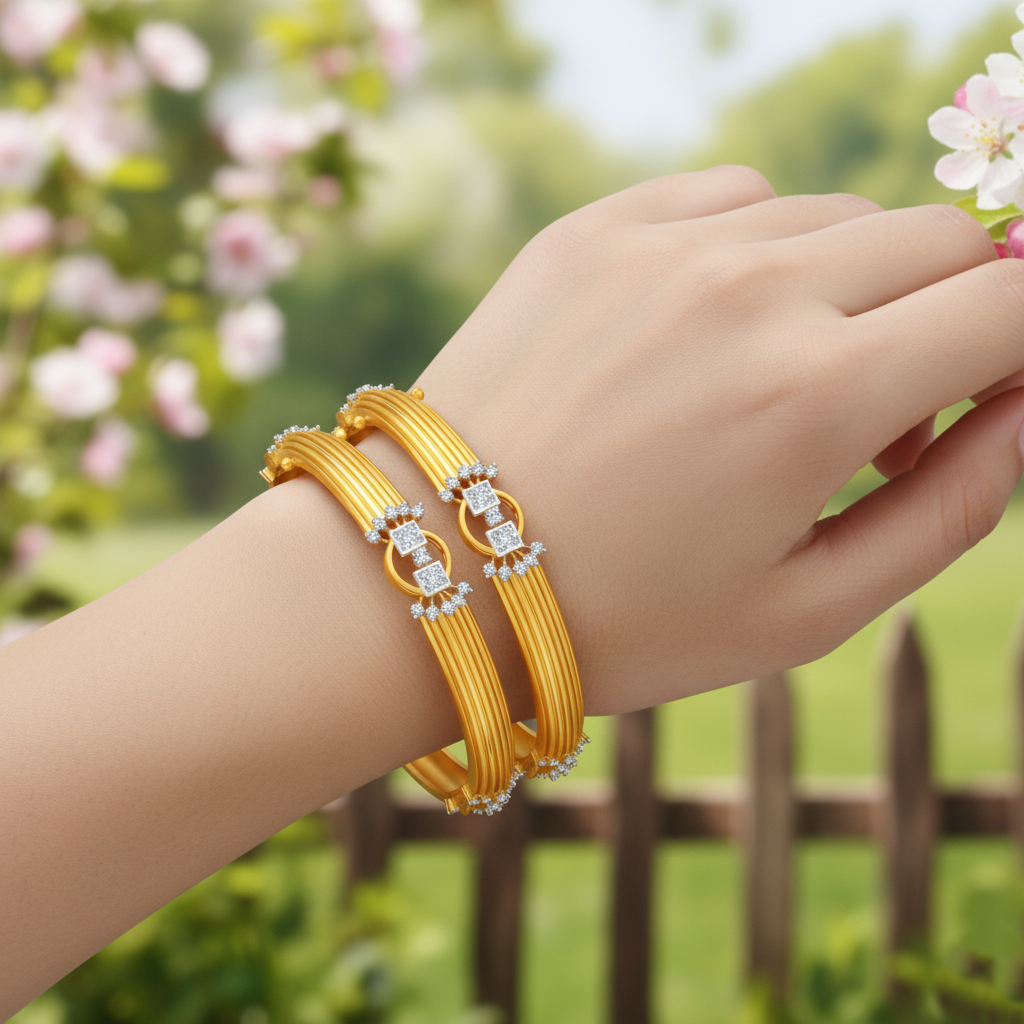 Luxe Horizon Diamond Bangle
