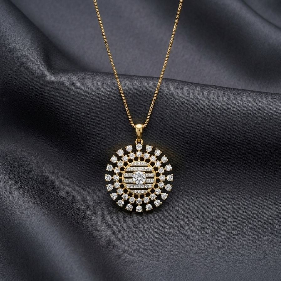 Diamond Petal Symphony Pendant