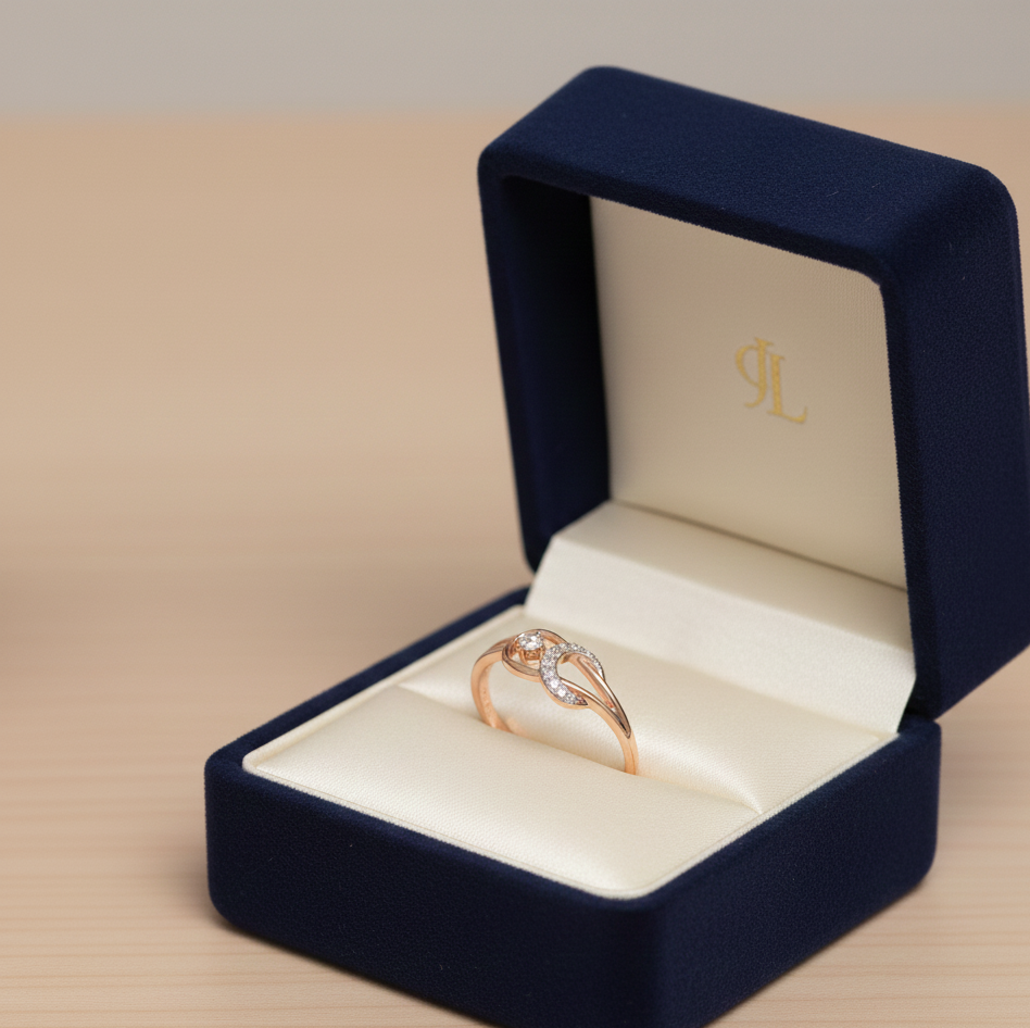 Luxe Halo Crown Bloom Diamond Ring
