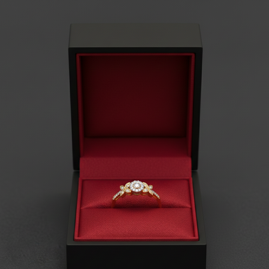 Diamond Luxe Crown Bloom Ring
