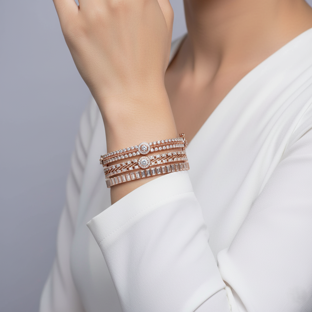 Willow Ethereal Diamond Bangle - 3