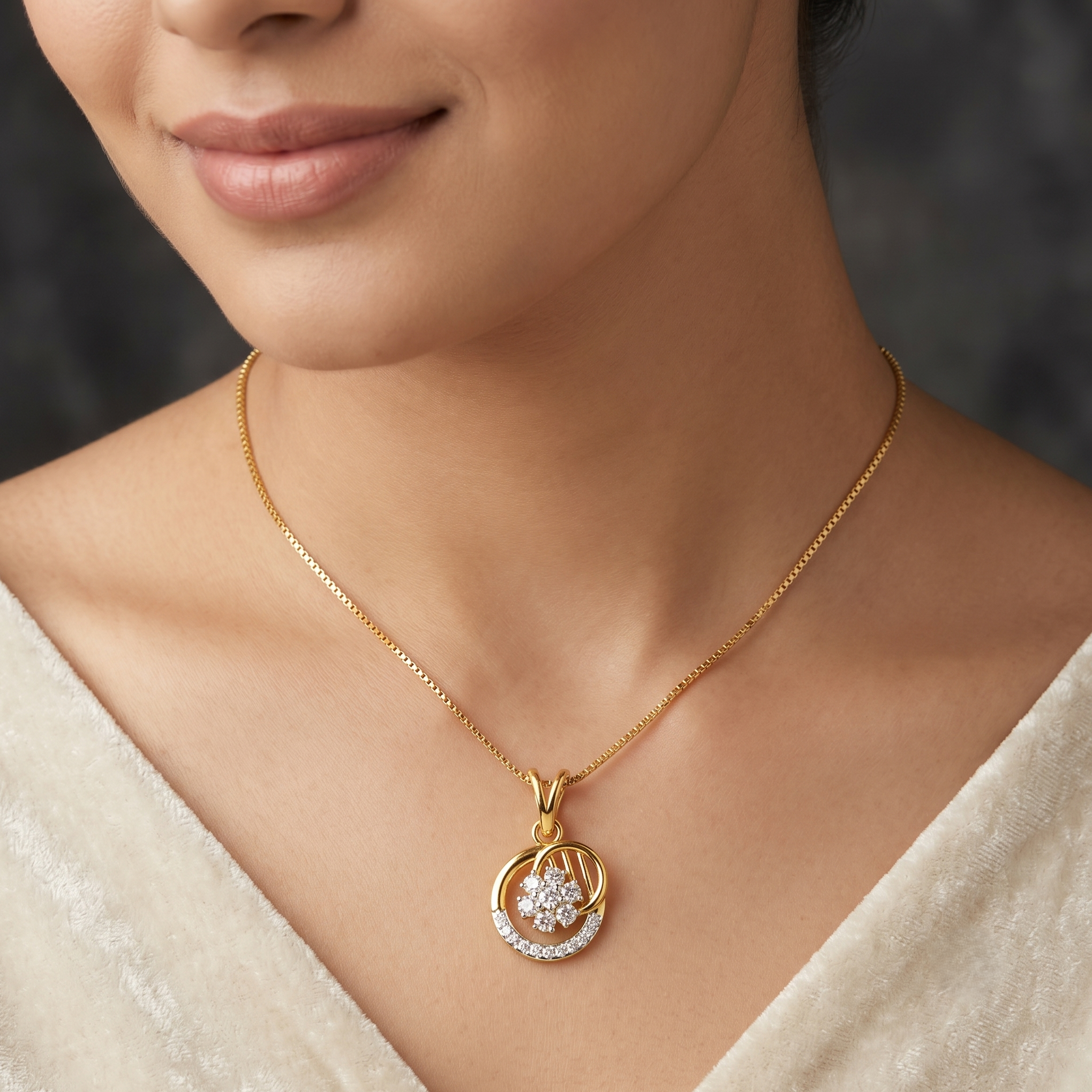 Elystra Diamond Pendant - 3