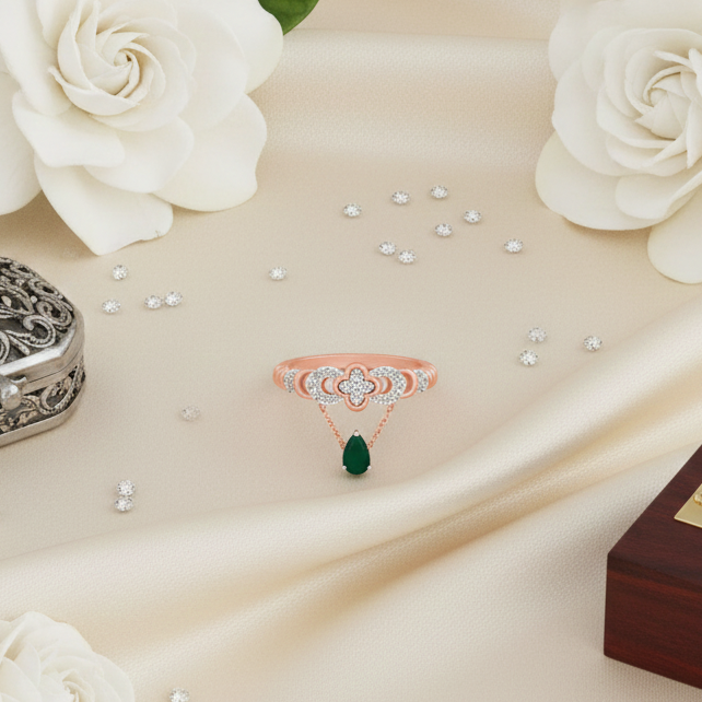 Regal Luxe Aura Bloom Diamond Ring
