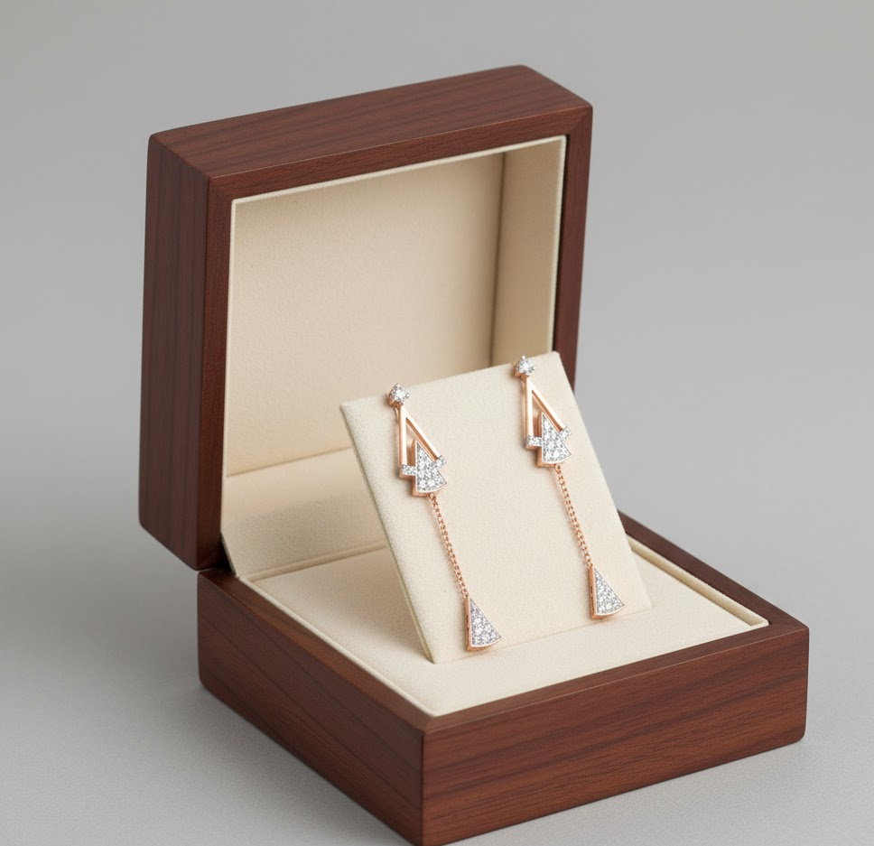 Luxe Sparkle Diamond Danglers