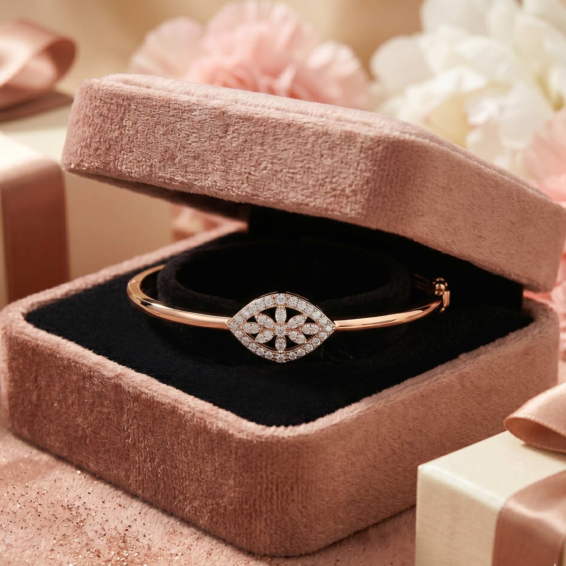 Diamond Open Bracelet - 3