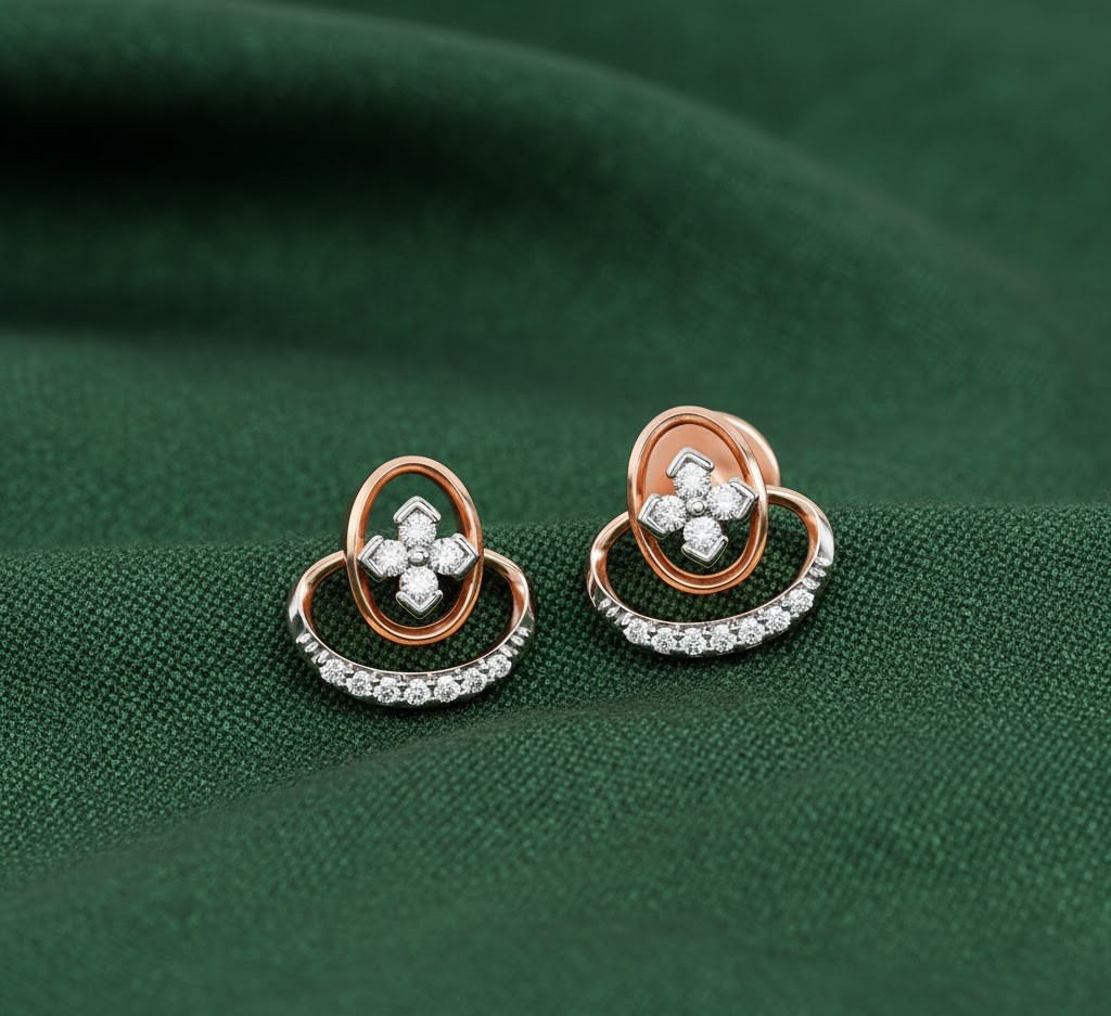 Anniversary Diamond Stud Earrings