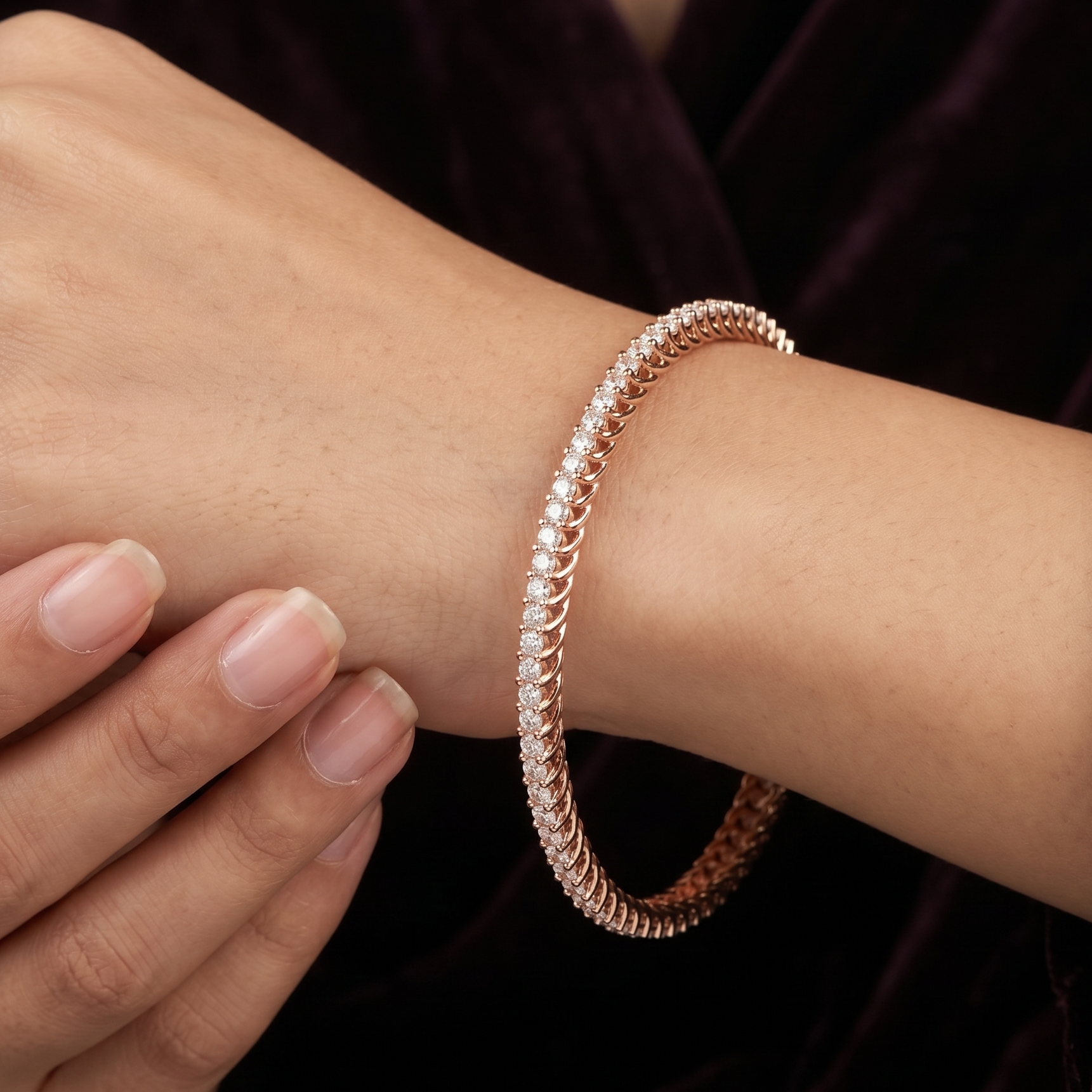 Elegant Diamond Bangles