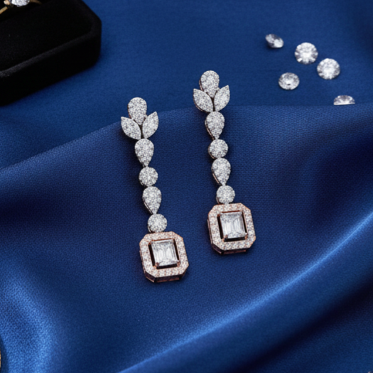 Lurea Grace Diamond Dangler Earrings