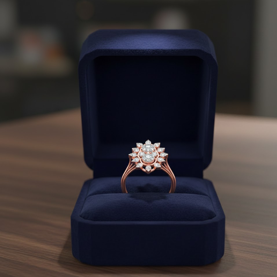 Royal Charm Diamond Ladies Ring - 3