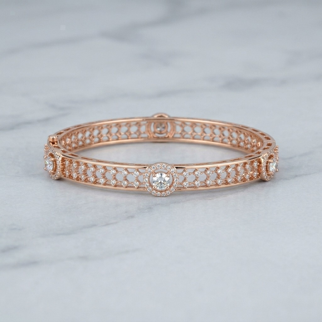 Royal Spark Diamond Bangles - 3