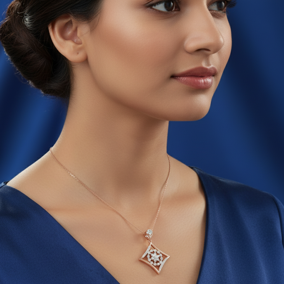 Bold Elegant Diamond Pendant