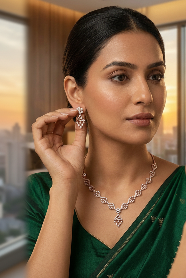 Twilight Diamond Elegance Necklace Set - 4