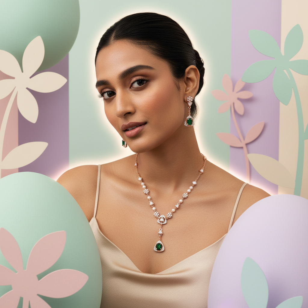 Timeless Diamond Spark Necklace Set - 4