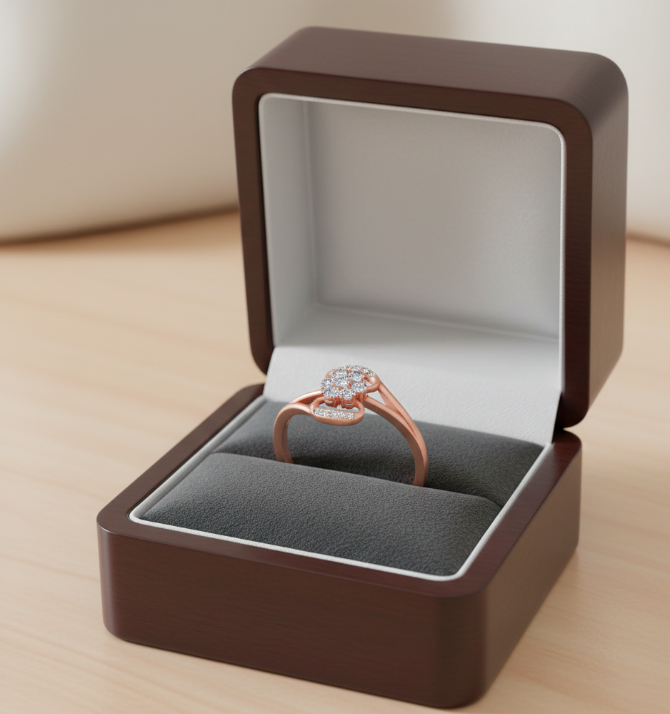 Refined Spark Diamond Ladies Ring