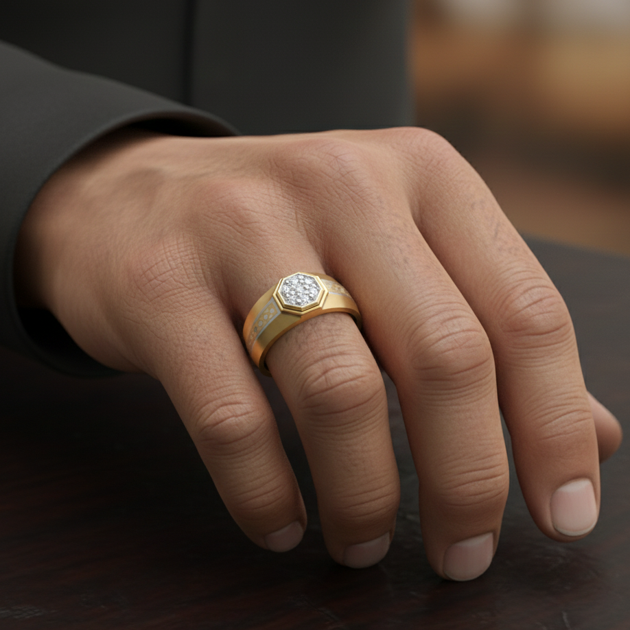 Distinguished Power Diamond Gents Ring - 3