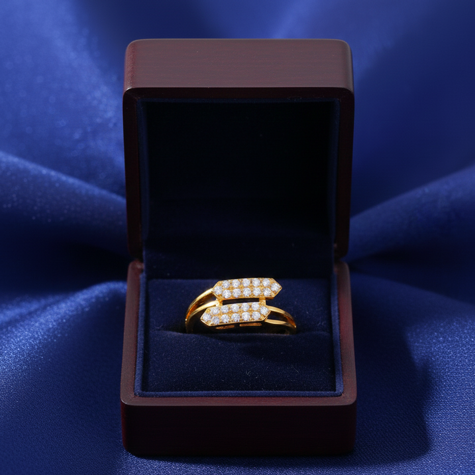 Regal Muse Crown Diamond Ring