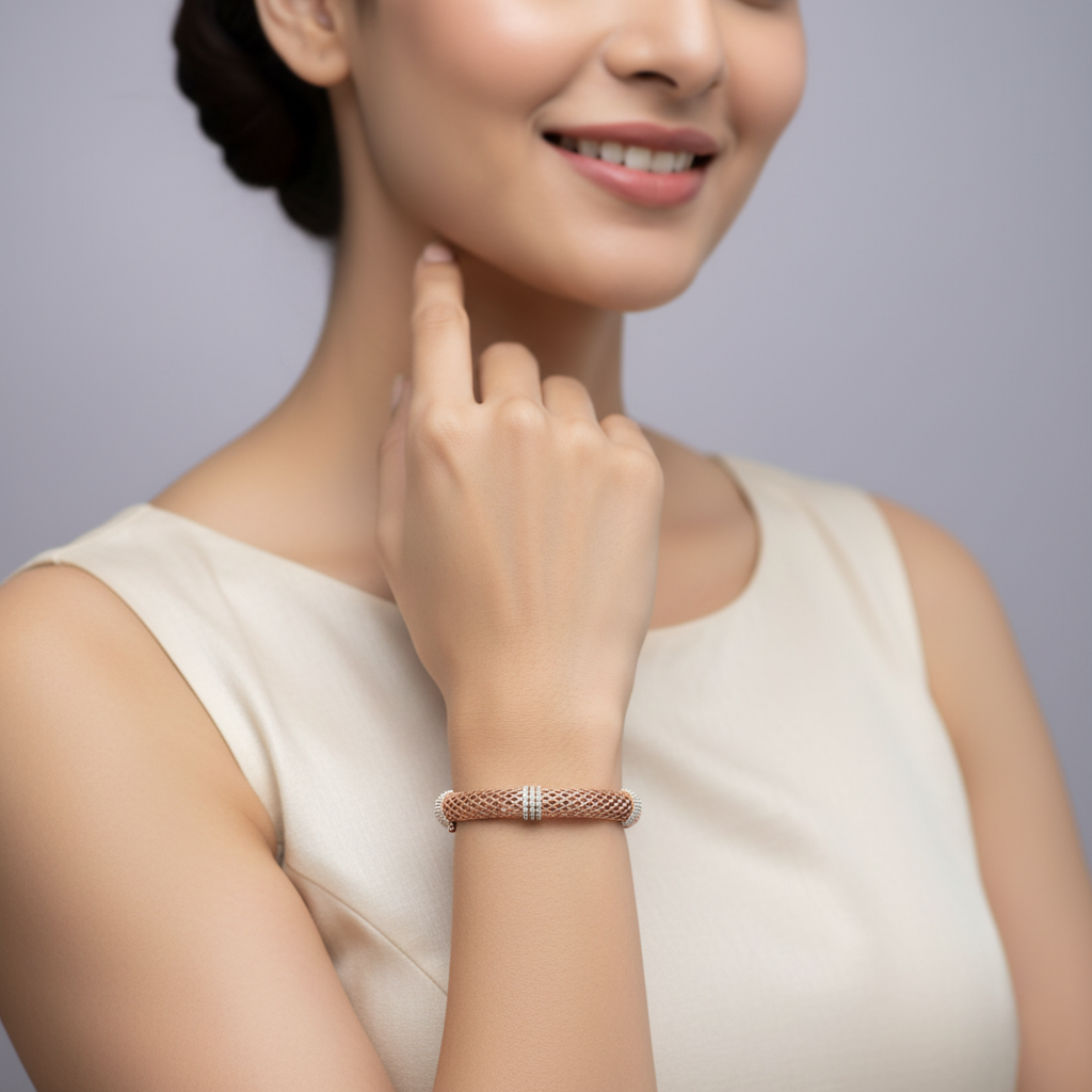 Elysia Entwined Diamond Bangle
