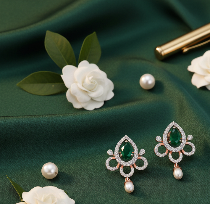 Pureglow Diamond Danglers - 3