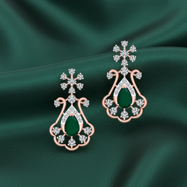Luxe Diamond Dangler Earrings for Women