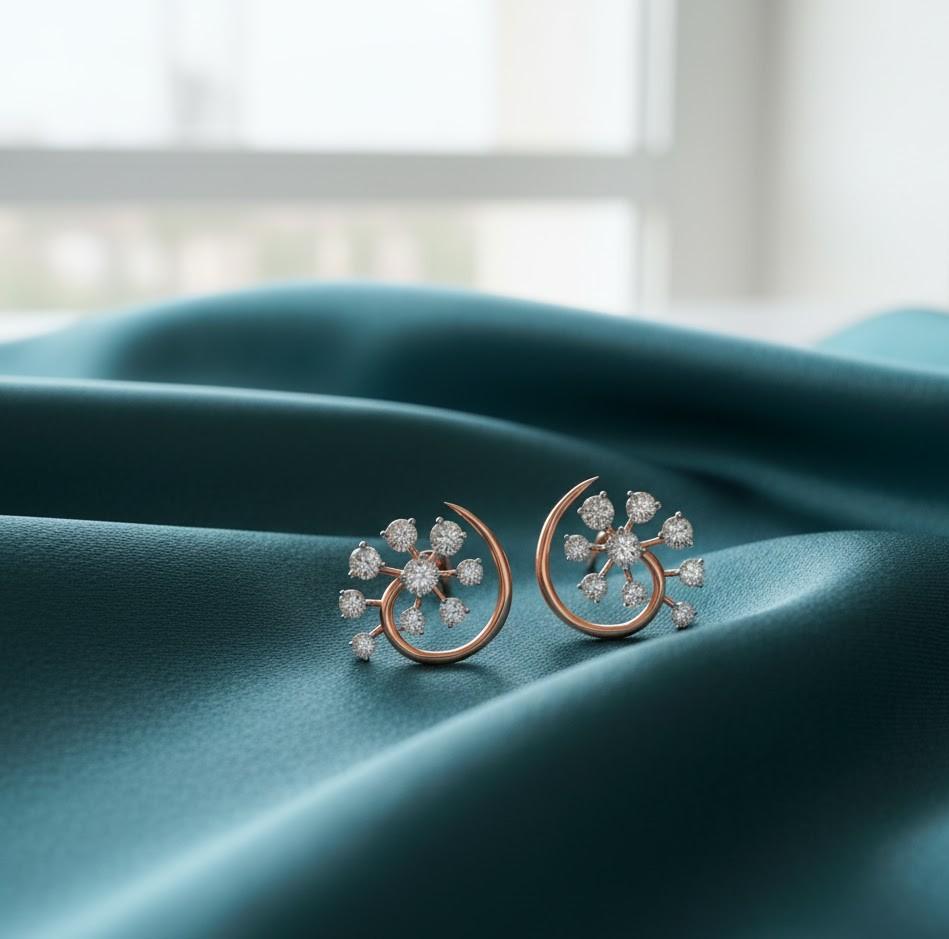 Dream Shine Diamond Stud Earrings