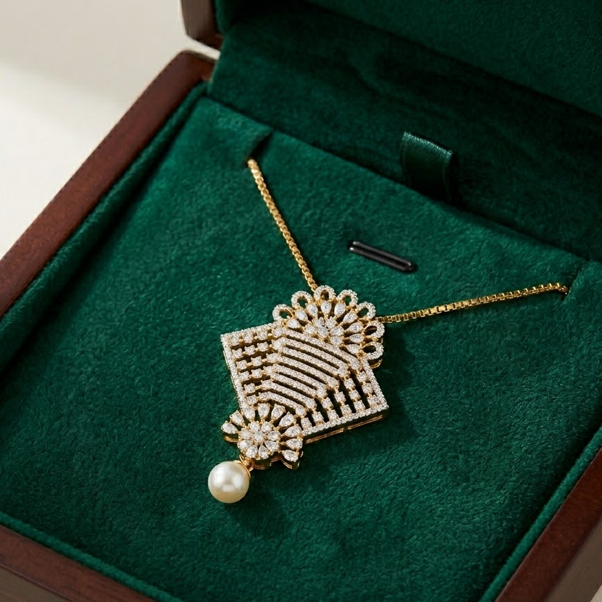 Diamond Twilight Blossom Pendant - 3