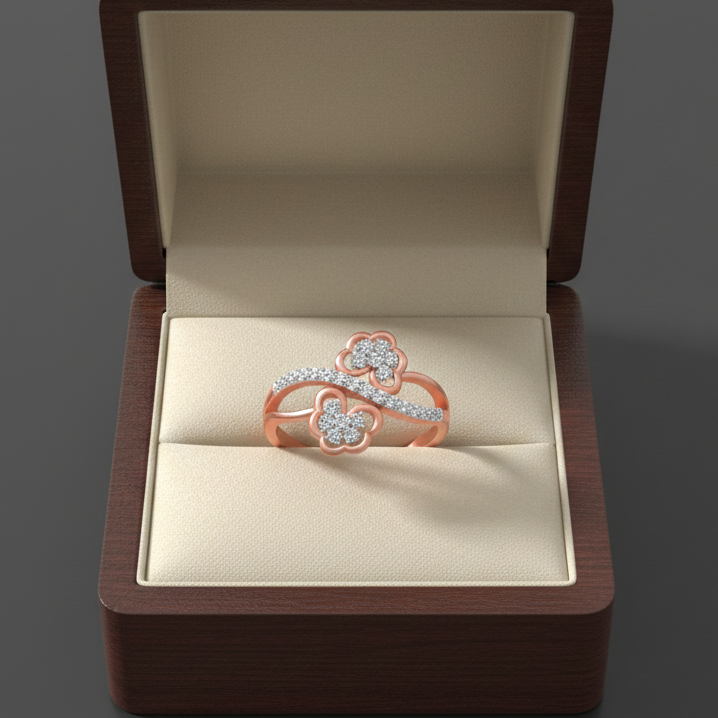 Diamond Grace Crown Ring