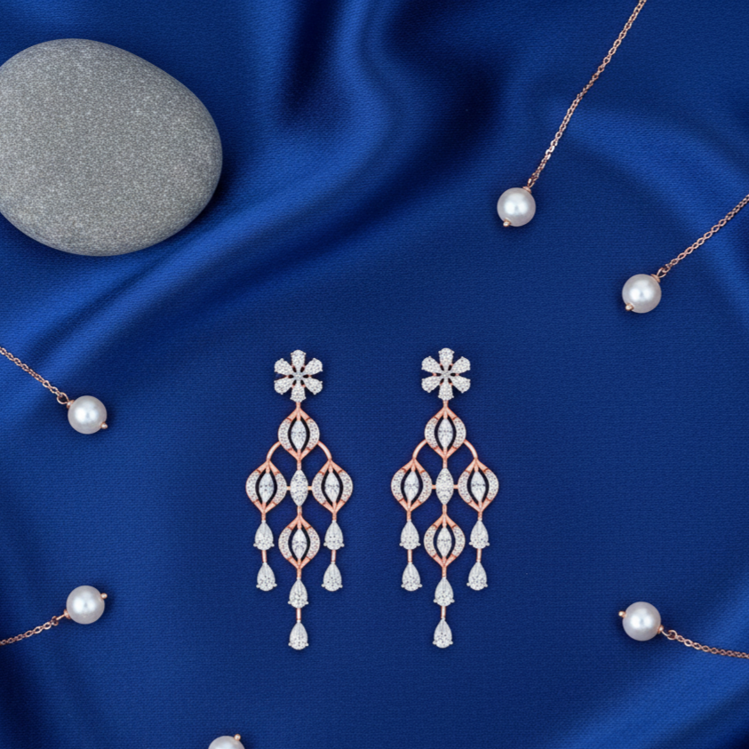 Briselle Luxe Diamond Dangler Earrings