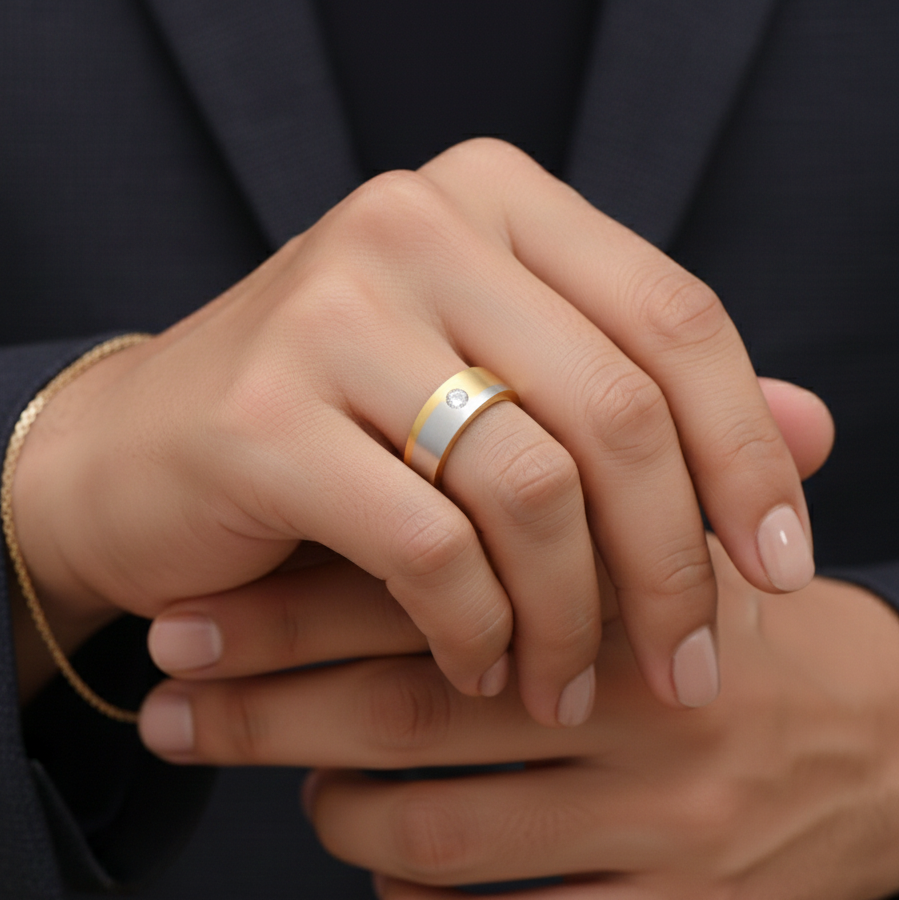 Royal Signature Diamond Gents Ring - 5