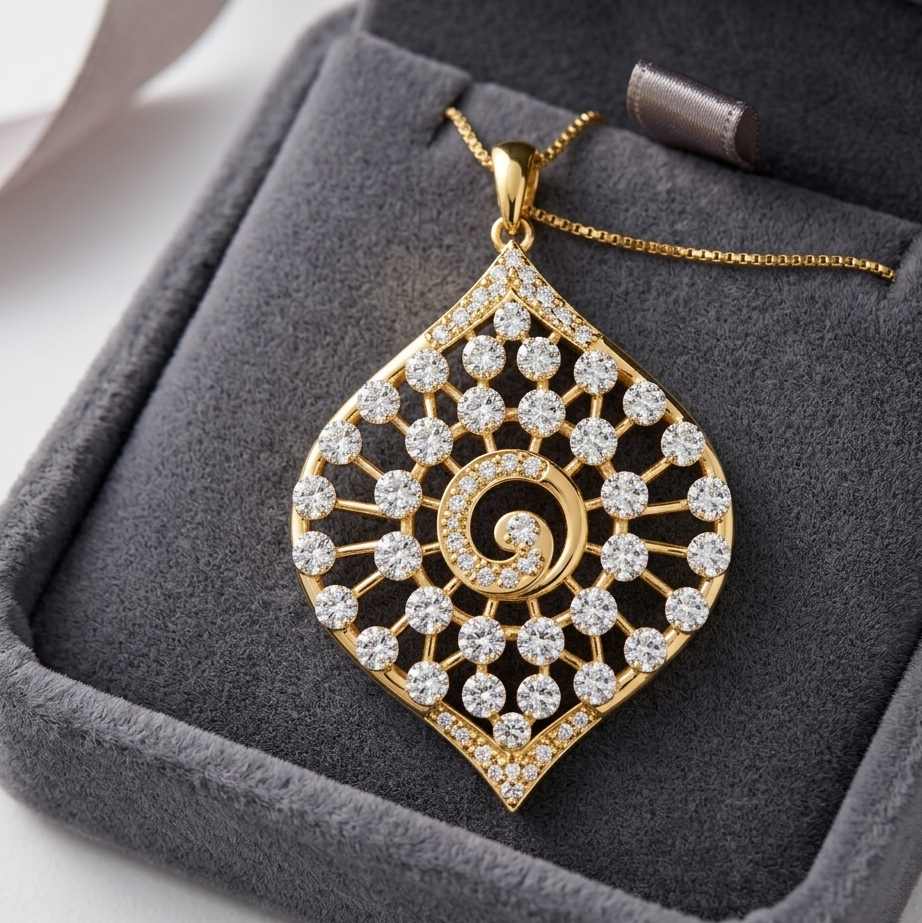 Diamond Mystic Garden Pendant