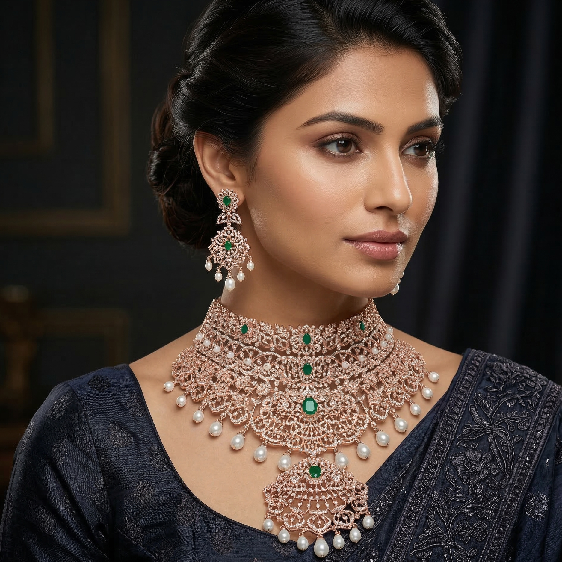 Radiant Diamond Wedding Necklace Collection - 3