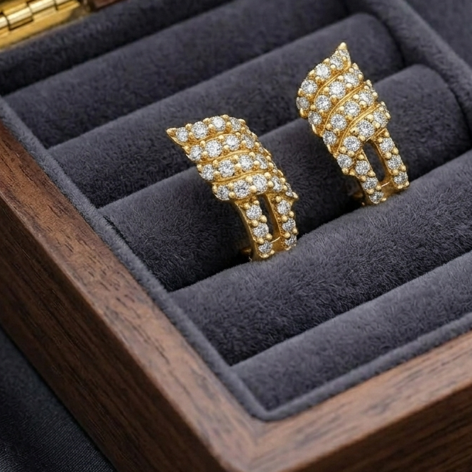 Chic Mini Diamond Stud Earrings