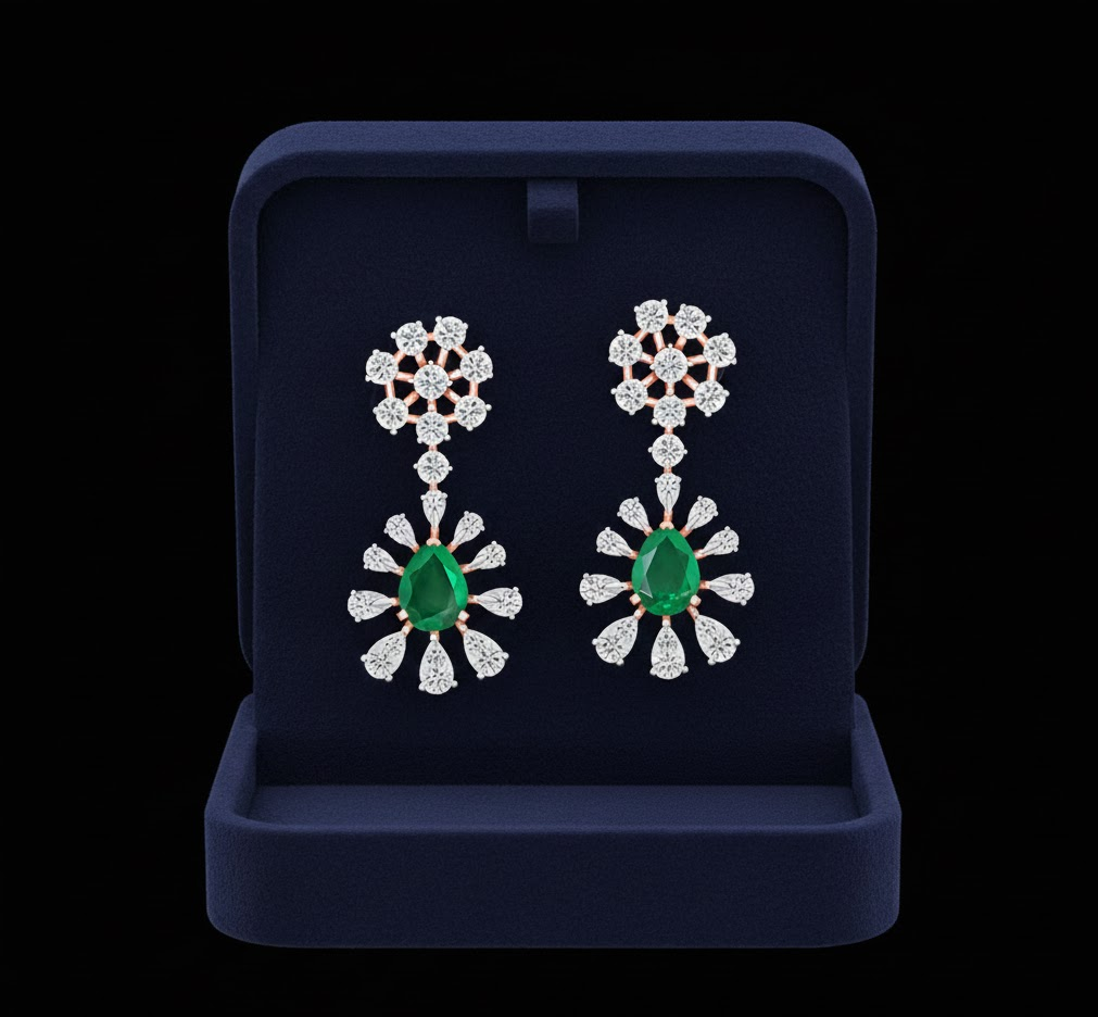 Prestige Shine Diamond Danglers