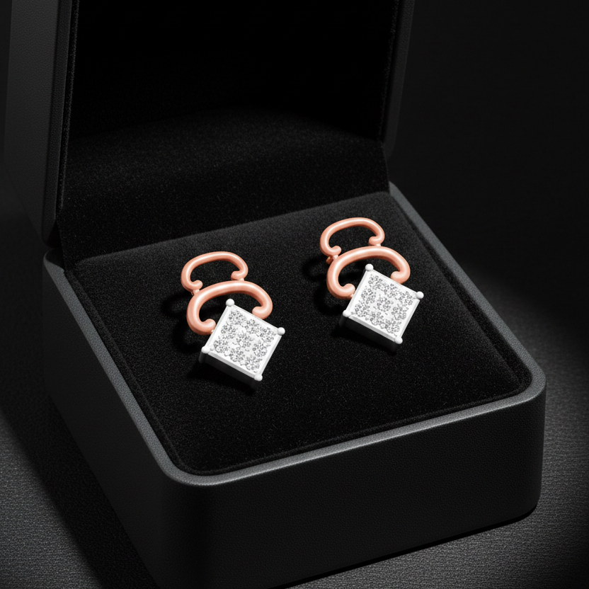 Diamond Lume Drop Earrings