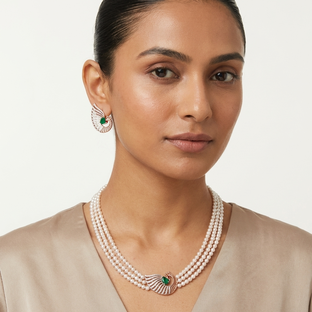 Supreme Diamond Dazzle Necklace Set - 3