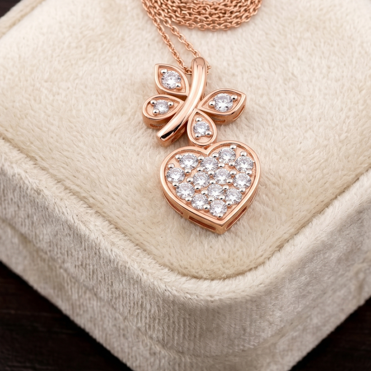 Diamond Infinity Bloom Pendant - 3
