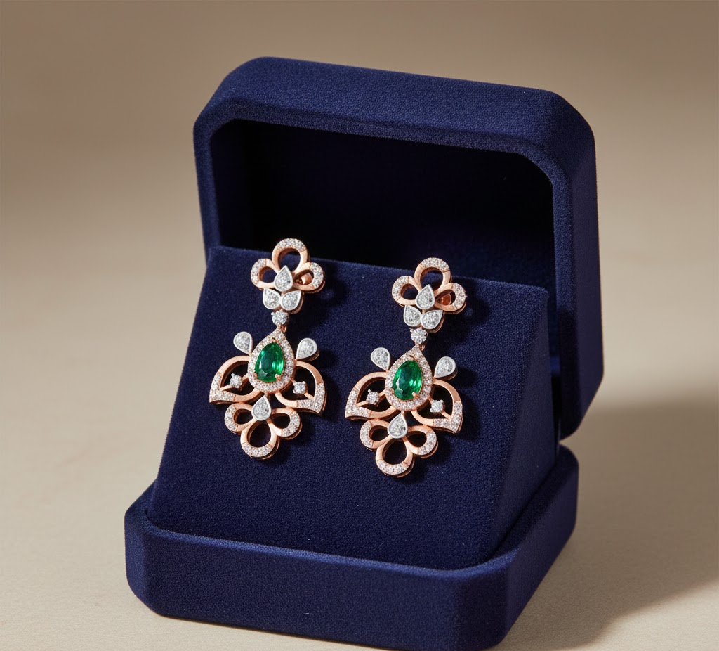 Regal Spark Diamond Danglers