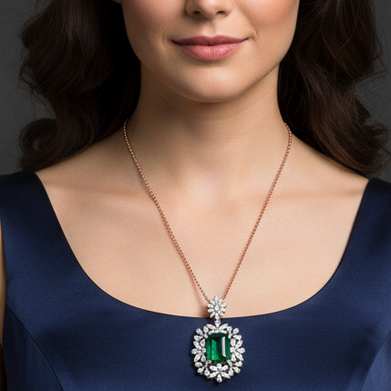 Crystal Glow Diamond Pendant