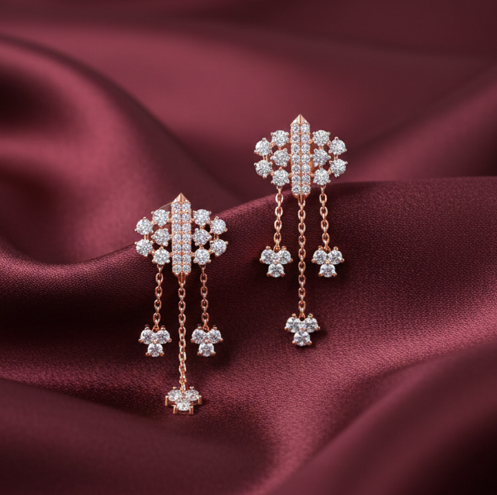 Stylish Glow Diamond Drop Earrings