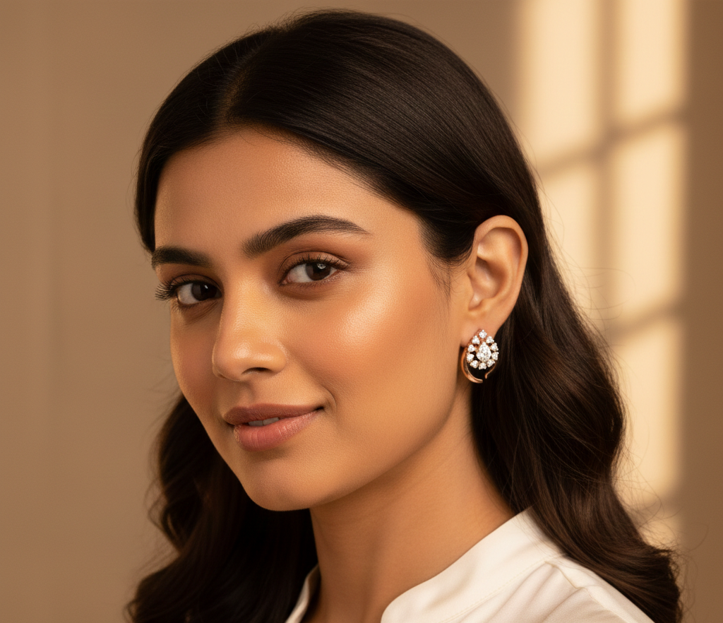 Classic Radiance Diamond Stud Earrings
