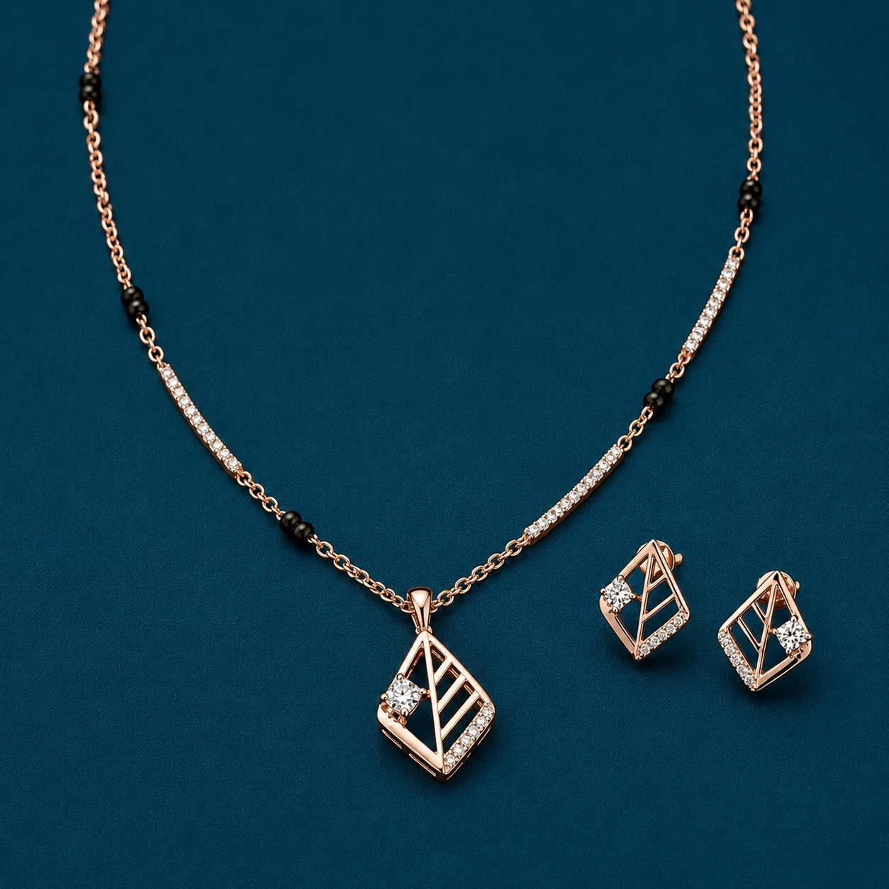 Dazzle Grace Diamond Pendant Set - 3
