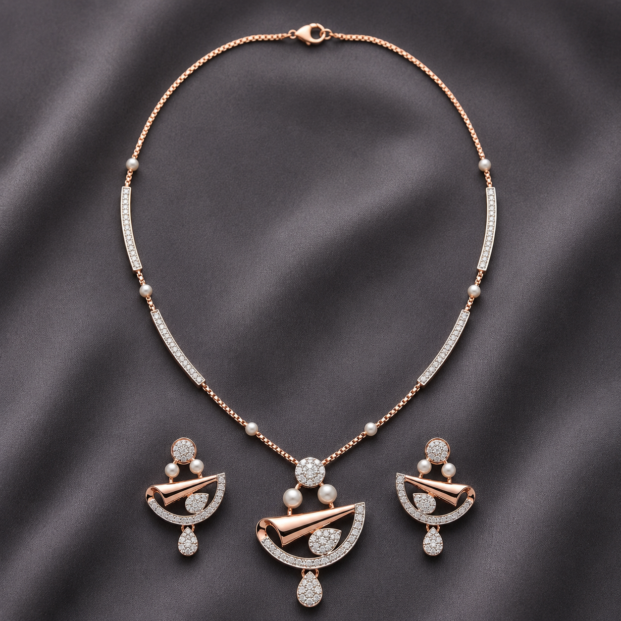 Eternal Elegance Diamond Pendant Set - 3