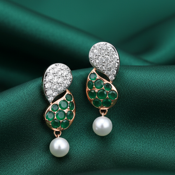 Stellar Glow Dangler Diamond Earrings