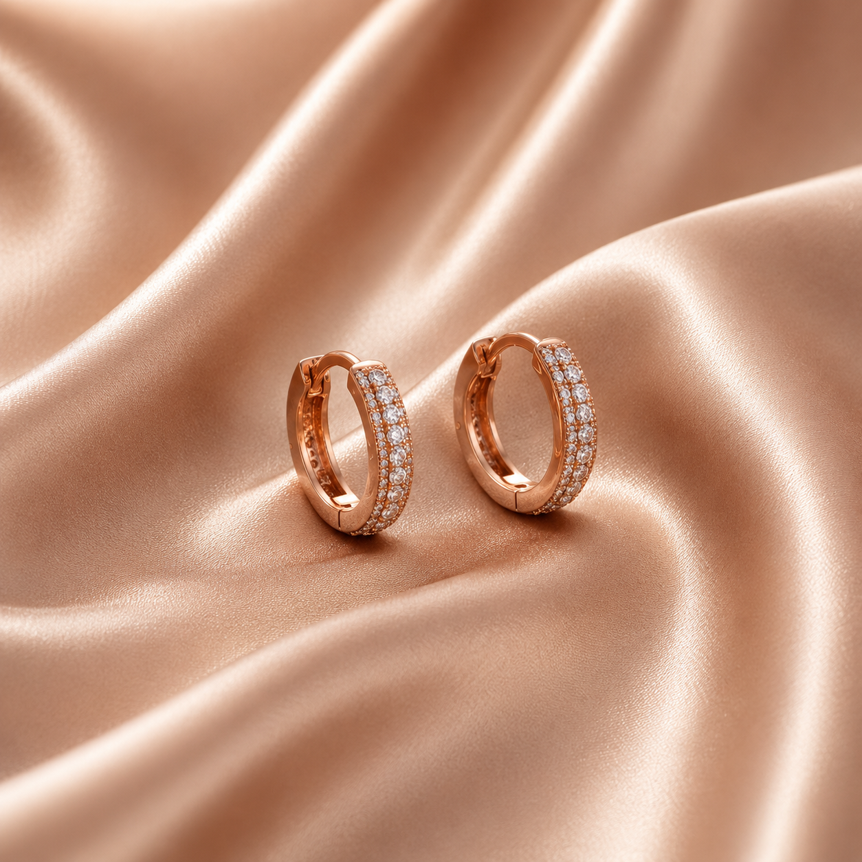 Delicate Diamond Bali Earrings for Daily Use