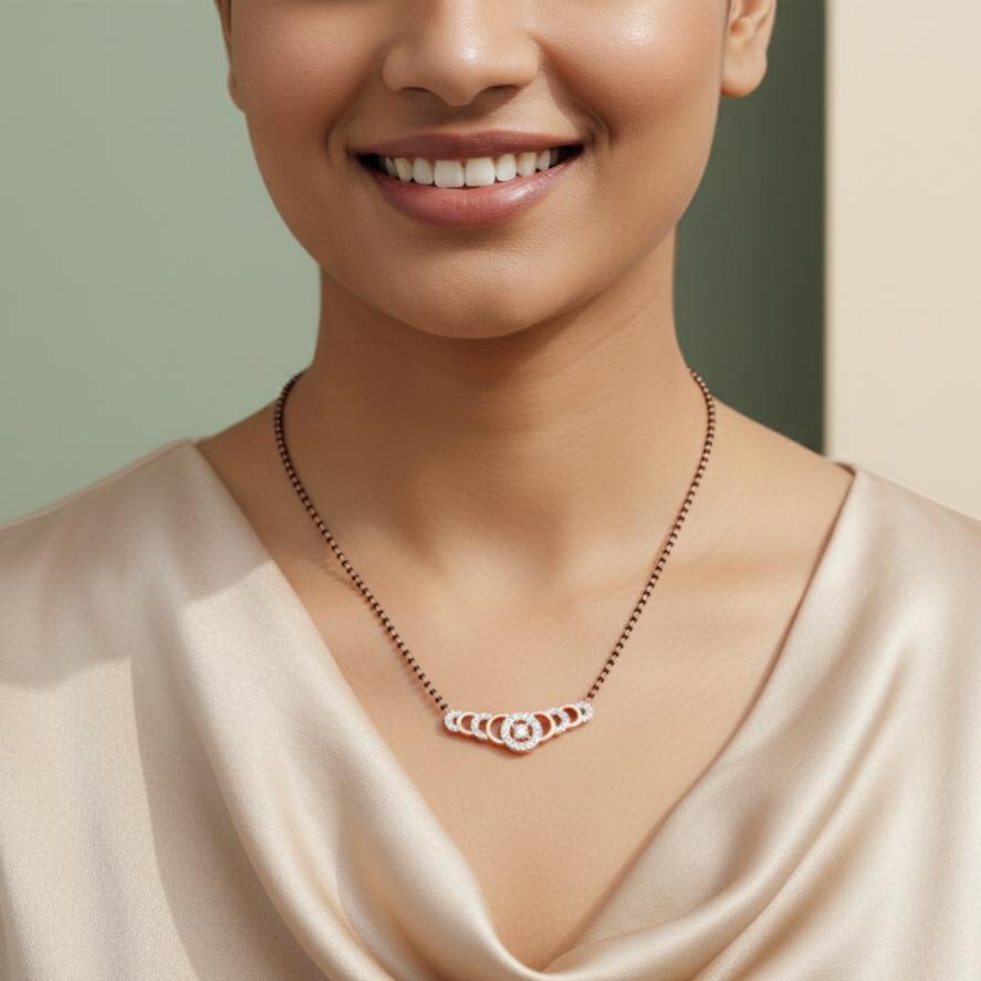 Exclusive Gold Diamond Tanmaniya for Weddings - 3