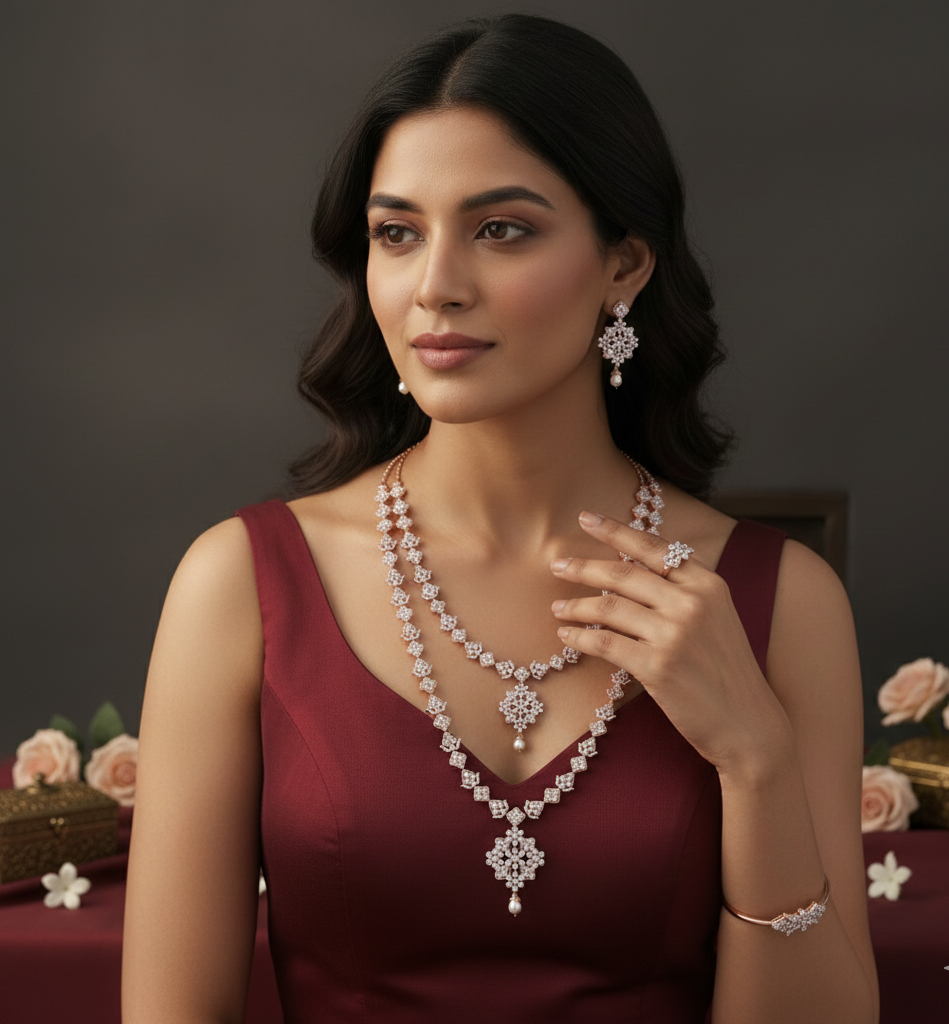 Heritage Glow Diamond Haram - 3